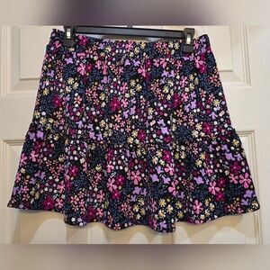 Wonder Nation Floral Mini Skirt - Black, Pink, Purple, Yellow